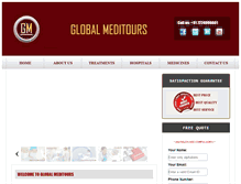 Tablet Screenshot of globalmeditours.net